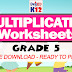 MULTIPLICATION WORKSHEETS for Grade 5 (Free Download)