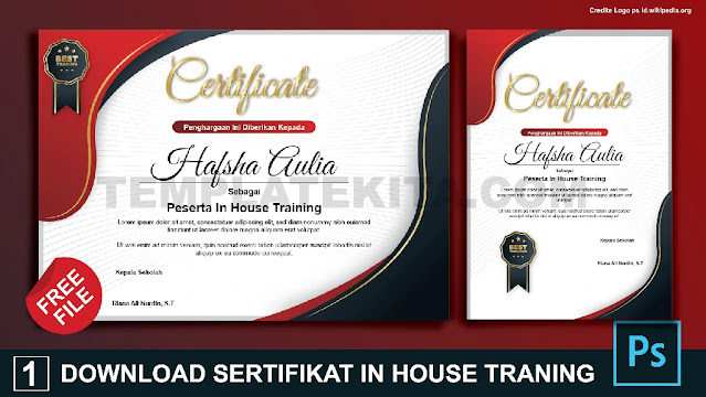 Download Sertifikat IHT In House Traning Berbagai Format Gratis