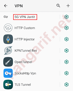 klik nama profil vpn