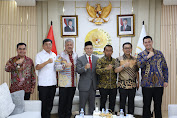 Syaharuddin Alrif Temui Wakil Ketua DPD RI Tamsil Linrung