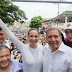 Edmundo González Urrutia lanza su campaña presidencial junto a María Corina Machado en La Victoria, Venezuela