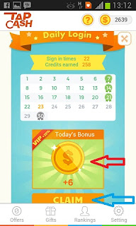 Bonus-harian-tapcash-claim