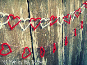 Pipe Cleaner Heart Garlands by 504 Main