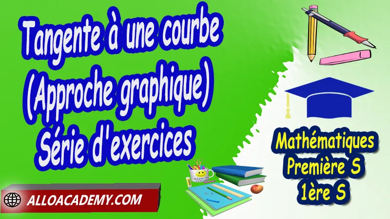 Tangente à une courbe (Approche graphique) - Série d'exercices corrigés - Mathématiques Classe de première s (1ère S) PDF, Étude des fonctions, Fonctions de référence, Variation des fonctions associées, Tracer une fonction affine, Tangente à une courbe (Approche graphique), Equations de tangentes, Cours de l'étude des fonctions de première S (1ère s)- Lycée, Résumé cours de l'étude des fonctions de première S (1ère s)- Lycée, Exercices corrigés de l'étude des fonctions de première S (1ère s)- Lycée, Série d'exercices corrigés de l'étude des fonctions de première S (1ère s)- Lycée, Contrôle corrigé de l'étude des fonctions de première S (1ère s)- Lycée, Travaux dirigés td de l'étude des fonctions de première S (1ère s)- Lycée, Mathématiques, Lycée, première S (1ère s), Maths Programme France, Mathématiques niveau lycée, Mathématiques Classe de première S, Tout le programme de Mathématiques de première S France, maths 1ère s1 pdf, mathématiques première s pdf, programme 1ère s maths, cours maths première s nouveau programme pdf, toutes les formules de maths 1ère s pdf, maths 1ère s exercices corrigés pdf, mathématiques première s exercices corrigés, exercices corrigés maths 1ère c pdf, Système éducatif en France, Le programme de la classe de première S en France, Le programme de l'enseignement de Mathématiques Première S (1S) en France, Mathématiques première s, Fiches de cours, Les maths au lycée avec de nombreux cours et exercices corrigés pour les élèves de Première S 1ère S, programme enseignement français Première S, Le programme de français au Première S, cours de maths, cours particuliers maths, cours de maths en ligne, cours maths, cours de maths particulier, prof de maths particulier, apprendre les maths de a à z, exo maths, cours particulier maths, prof de math a domicile, cours en ligne première S, recherche prof de maths à domicile, cours particuliers maths en ligne