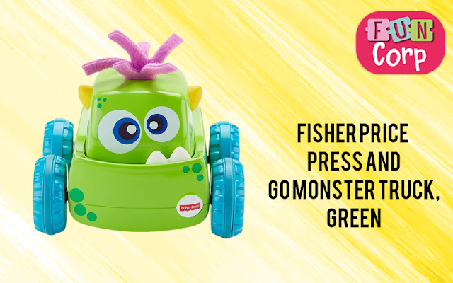 Fisher-Price Press and go monster truck, green: