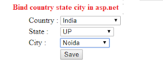 bind country state city in asp.net