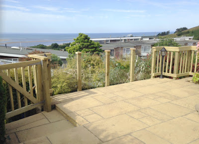 Timber and glass railings