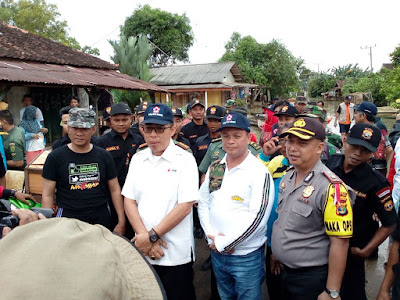 Forkopimda Lampung Timur Tinjau Lokasi Terdampak Banjir Way Bungur