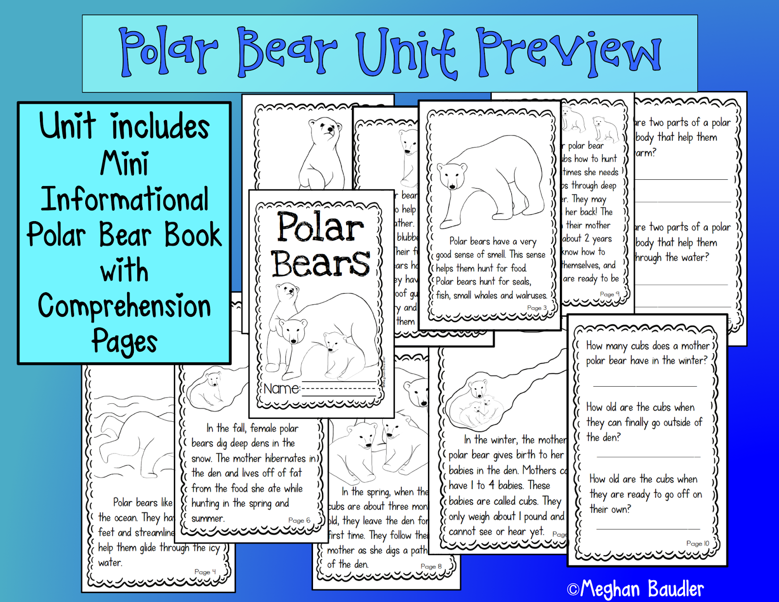 The Creative Colorful Classroom Polar Bear Fun