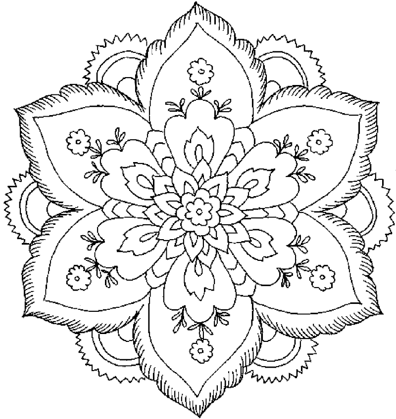 Great Concept 31+ Free Online Coloring Pages For Adults Flowers