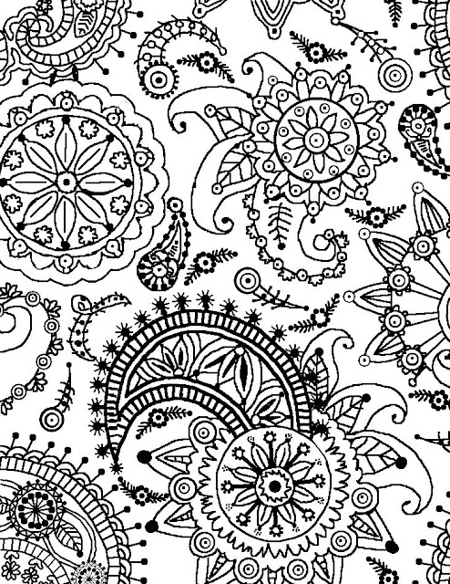 Flowers Coloring Template 9