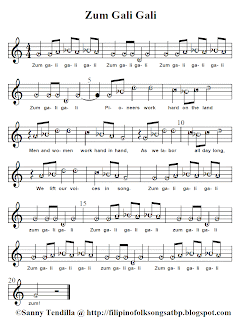 Zum Gali Gali - American Traditional/Folk Song sheet music