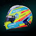 Casco de Fernando Alonso en 2023