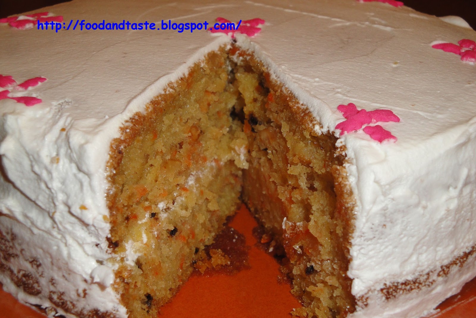 Carrot Cake - Eggless Recipe