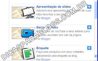 Colocar Gadget com Slides das Postagens Recentes do Blog