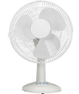 White desk fan