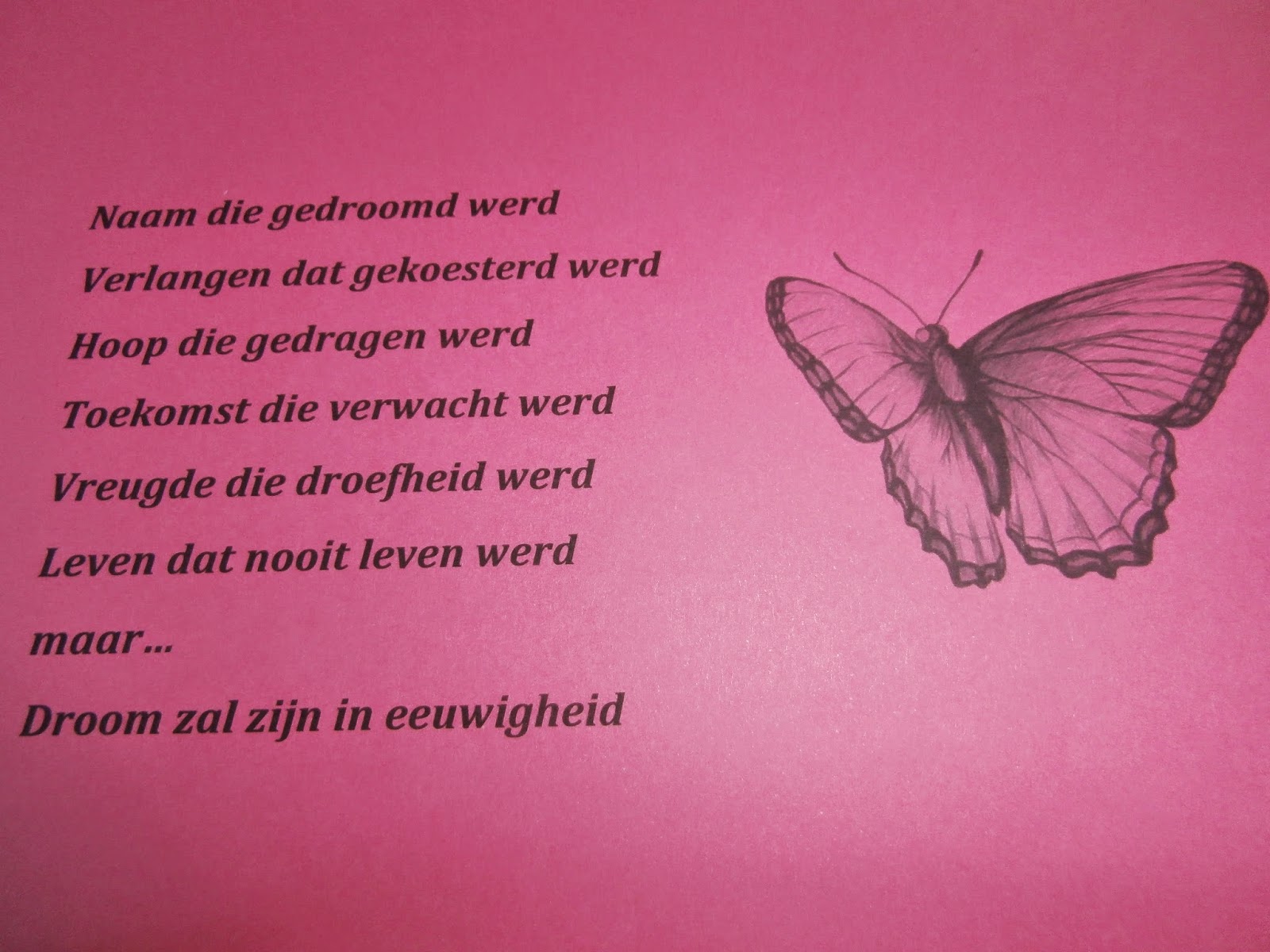 Gedicht op het monument in Apeldoorn