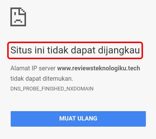 cara mengatasi situs tidak dapat dijangkau