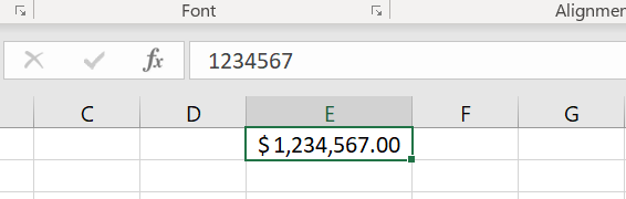 Number format