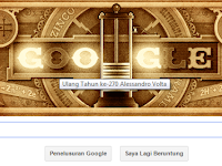 Google Rayakan Ulang Tahun ke-270 Alessandro Volta