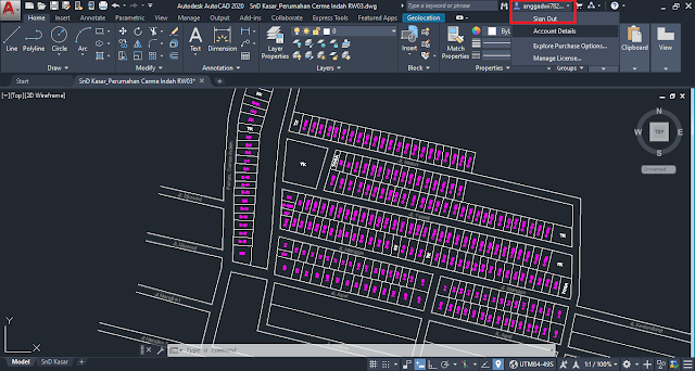 membuat titik koordinat di autocad