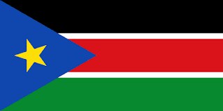 علم دولة جنوب السودان :