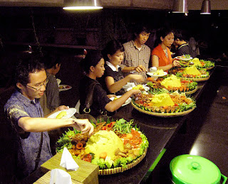 nasi kuning (yellow rice)