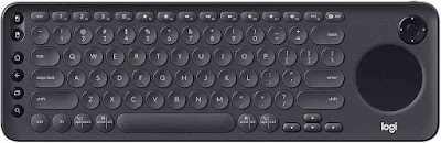 TV Keyboard with Integrated Touchpad and D-Pad Compatible with Smart TV