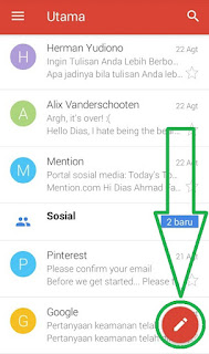 cara mengirim email lewat gmail di android