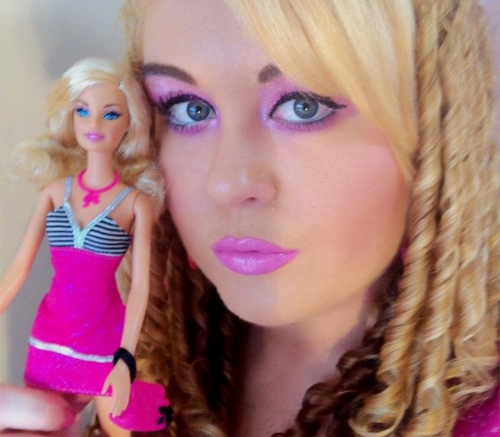 barbie makeup tutorial. I love that Barbie and Ken are