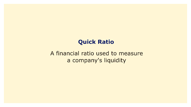 A financial statistic used to assess the liquidity of a business.