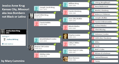 Jessica Krug, Jessica Anne Krug, parents, family tree, white, Jewish, Jew, Kansas City, Missouri, fraud, liar, con, DNA, ancestry, family tree, ethnicity, black, latino, mary cummins, heritage, ancestry