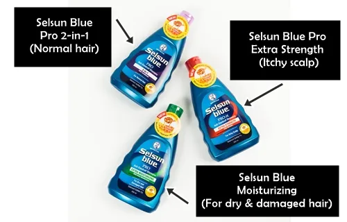 Selsun Blue Extra Moisturizing (For dry and damaged hair)