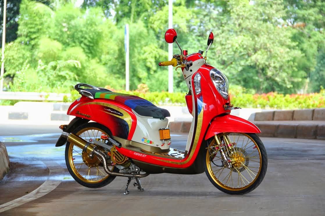 Koleksi Modifikasi Motor Scoopy Velg 14 Terkeren Modifikasi Style