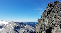 rocks near the summit of Dip Top Peak