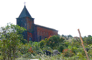 The mad Khmer Rouge burned the Church at Bokor
