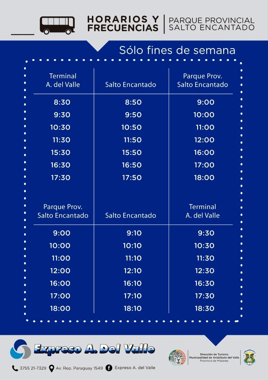 Horarios A. Del Valle