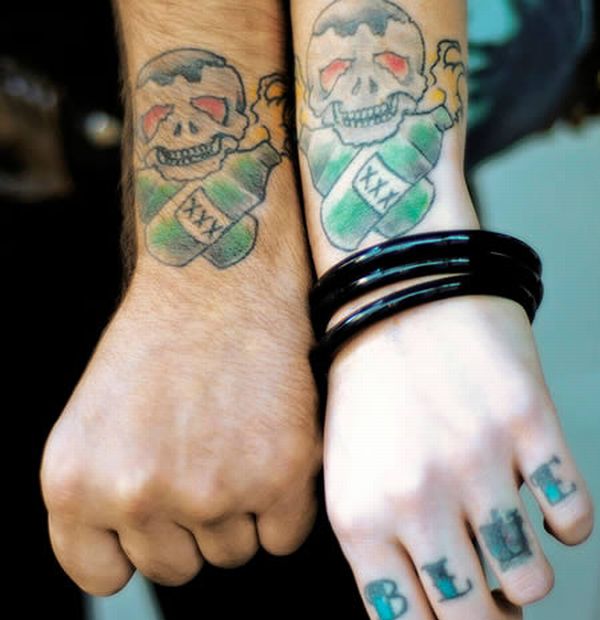 matching tattoos for lovers