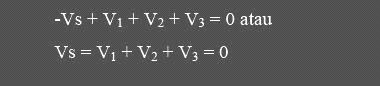 Hukum Kirchoff Tegangan