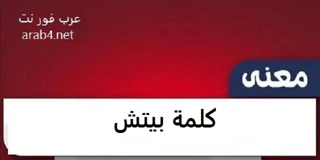 معنى كلمة بيتش