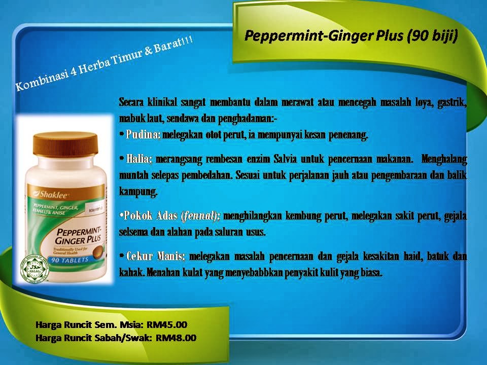 Atasi Gastrik Dengan Peppermint-Ginger Shaklee