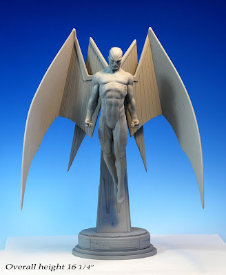Life size metal wings inspired by the superhero Archangel