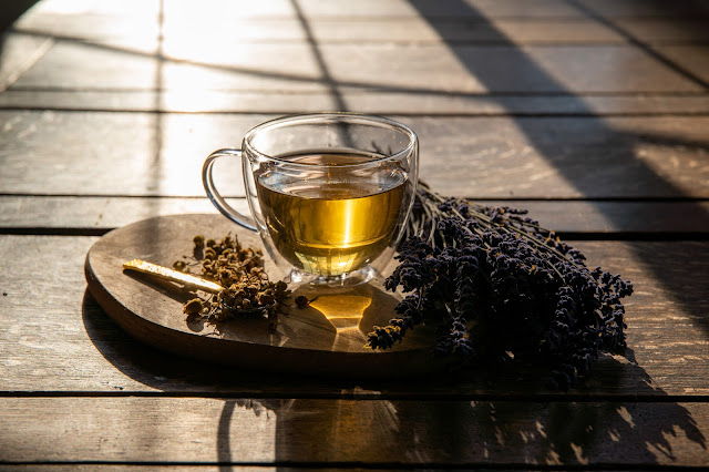 Enjoy a cup of satisfying lavender tea!