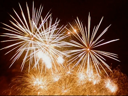 Fireworks display are a traditional part of the Festa di San Silvestro celebrations in Italy