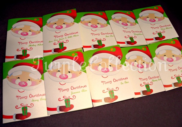 Christmas Greeting Cards, santa claus, present