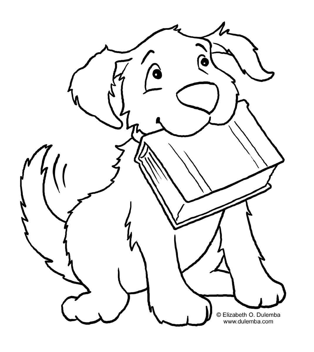 Dog coloring pages for kids