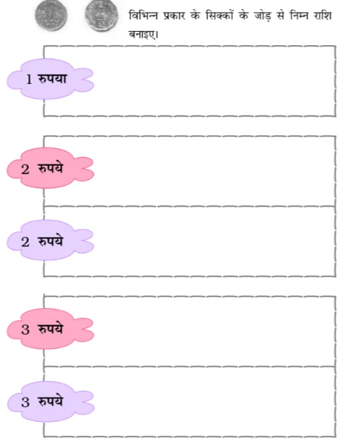 Solutions Class 1 गणित का जादू Chapter-12 (मुद्रा)