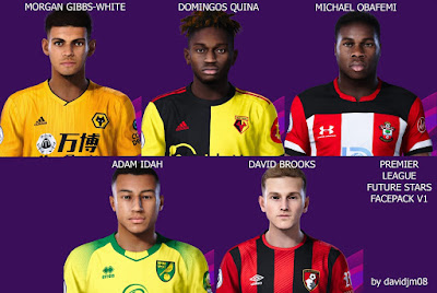 PES 2020 Faces Premier League Future Stars Pack  by Davidjm08