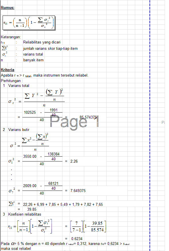 Tutorial Validitas Soal Essay Dunia Sekolah