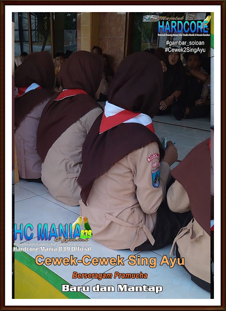 Gambar Siswa-Siswi SMA Negeri 1 Ngrambe Cover Pramuka - Buku Album Gambar Soloan Edisi 6